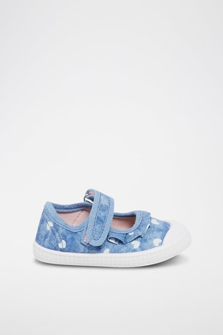 Canvas Mary Janes Blauw