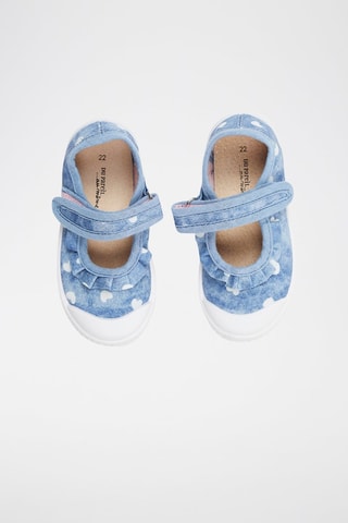 Canvas Mary Janes Blauw