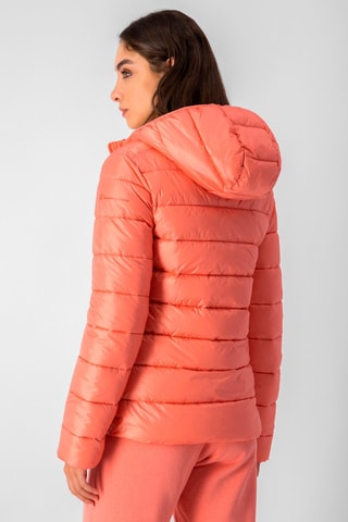 Gewatteerde Jas met Capuchon - Rood