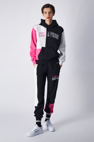 Sweater met Capuchon Color Punch - Zwart en Wit - Wit en zwart