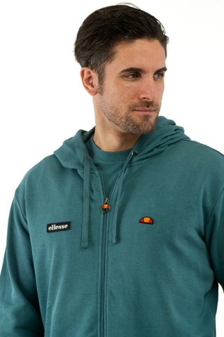 Sweater met Capuchon Patch - Pauwblauw