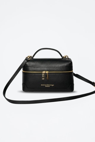 Sac à main en cuir Grand Simos - Noir