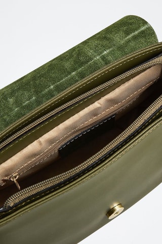 Mala a tiracolo de couro Tex - Verde
