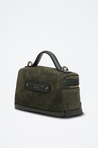 Mala a tiracolo de nobuck Simos Suede - Verde