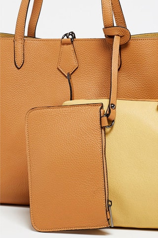 Cabas et pochettes en cuir Elix - Camel