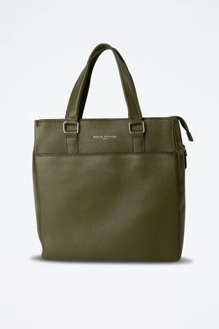 Tote bag de couro Ethan - Verde