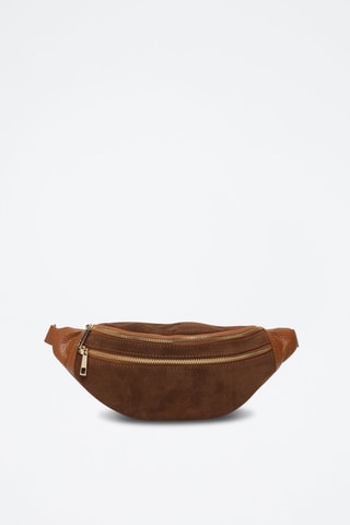 Bolsa de cintura de couro Mouki - Camel