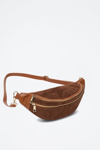 Bolsa de cintura de couro Mouki - Camel