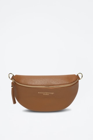 Borsa a tracolla in pelle Kimi - Cammello