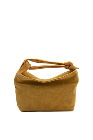 Mala em nobuck Midi - Amarelo