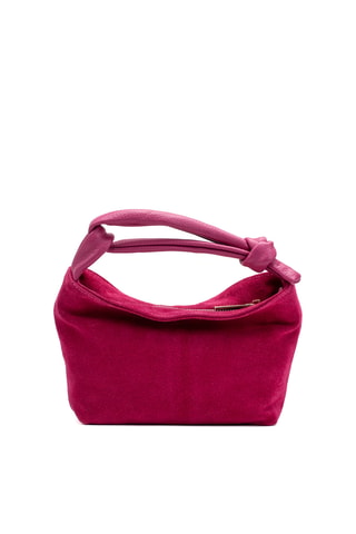 Sac à main en nubuck Midi - Fuchsia