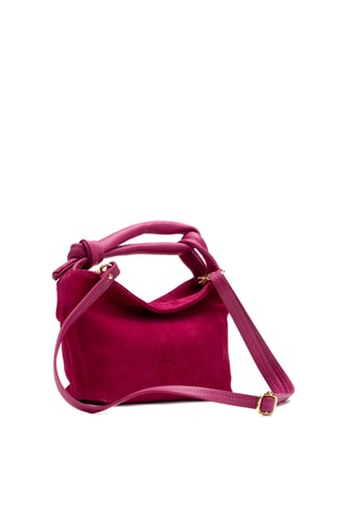 Sac à main en nubuck Midi - Fuchsia