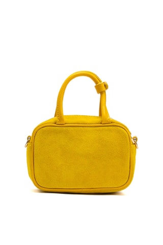 Mala em couro Alba - Amarelo