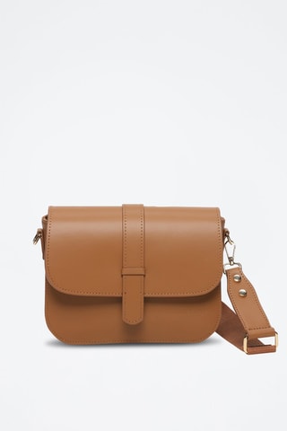 Borsa a tracolla in pelle Monica - Cammello