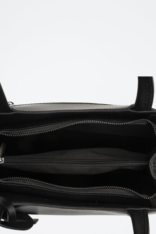 Sac à main en cuir Carla - Noir