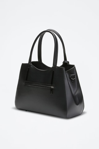 Sac à main en cuir Carla - Noir