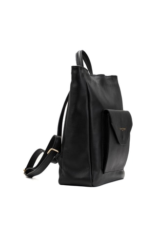 Sac à dos en cuir Fiori - Noir