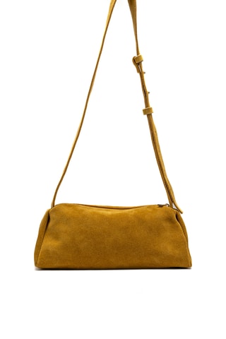 Mala a tiracolo em nobuck Tutti - Amarelo