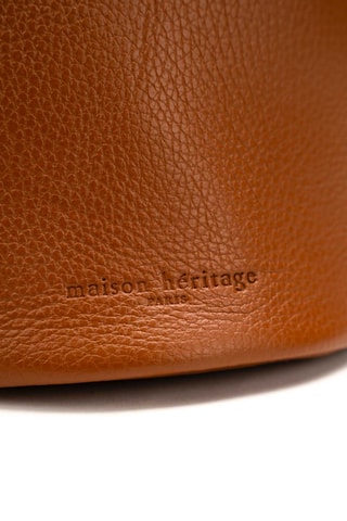Sac seau en cuir Reti - Camel