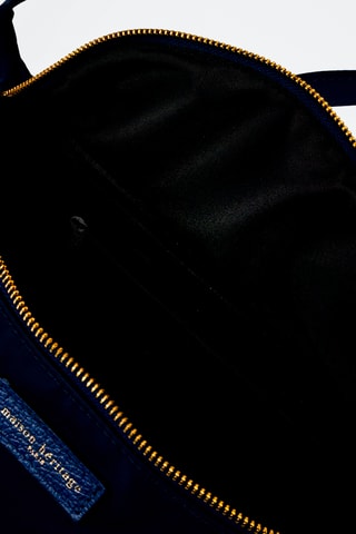 Bolsa de cintura em couro Rachel Ny - Azul-marinho