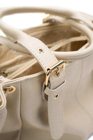 Mala em couro Grand Sunny - Branco