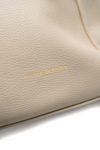 Mala em couro Grand Sunny - Branco