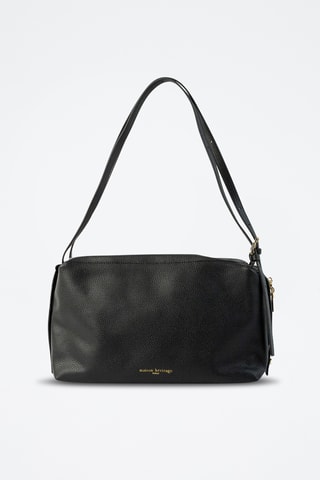 Sac porté épaule en cuir Toki - Noir