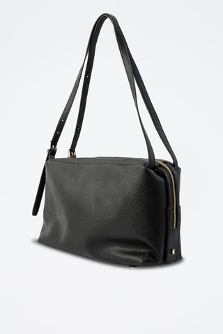 Sac porté épaule en cuir Toki - Noir