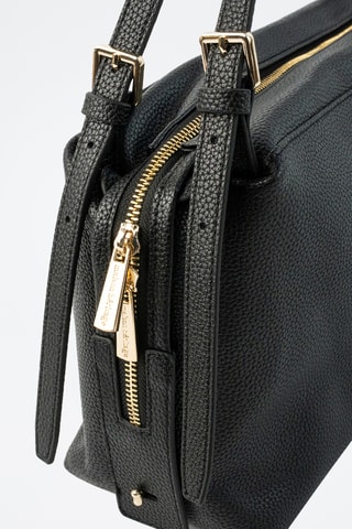 Sac porté épaule en cuir Toki - Noir