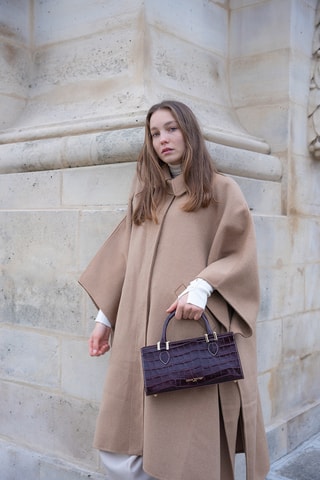 Sac à main en cuir - Bordeaux
