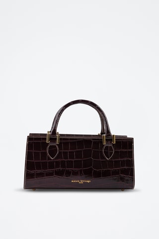 Sac à main en cuir - Bordeaux
