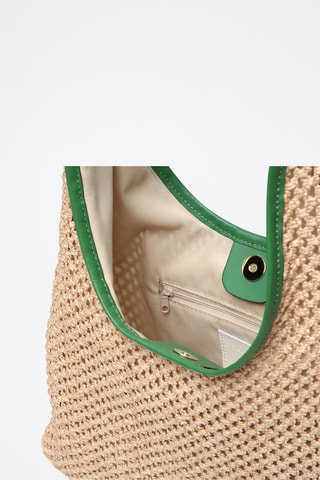 Sac porté épaule en nubuck Maldives - Vert