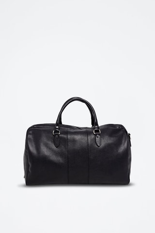 Saco de viagem de couro Week - Preto