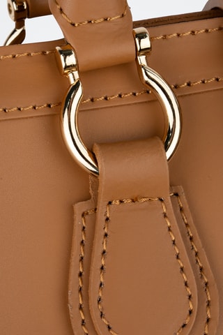 Mala shopper de couro Mara - Camel
