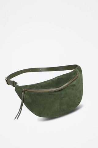 Bolsa de cintura em couro Rachel - Verde