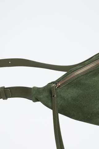 Bolsa de cintura em couro Rachel - Verde
