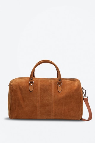 Sac bowling en cuir Week daim - Camel