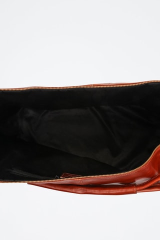 Mala de ombro em couro Jax Vintage - Camel