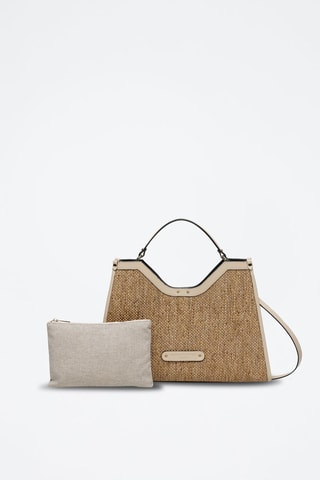Mala de ombro Cassis - Bege