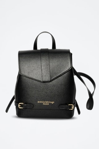 Mochila de couro Foug - Preto