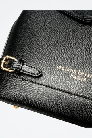 Mochila de couro Foug - Preto