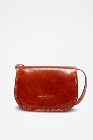 Mala a tiracolo em couro Lilly - Camel