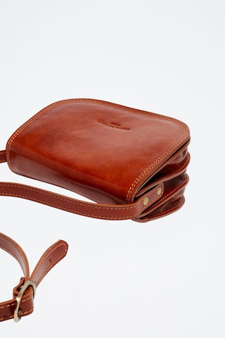 Mala a tiracolo em couro Lilly - Camel