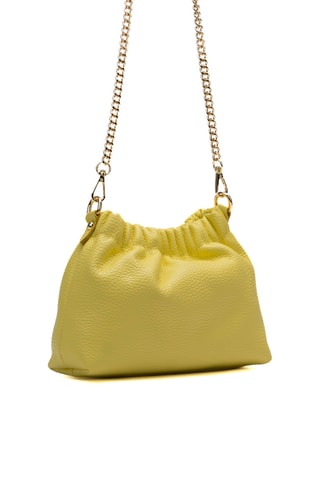 Mala a tiracolo em couro Cello - Amarelo