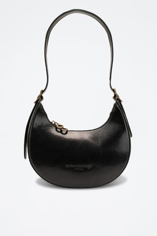 Sac porté épaule en cuir Jessie - Noir