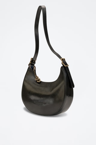 Sac porté épaule en cuir Jessie - Noir