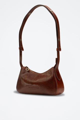 Sac porté épaule en cuir Ezra - Marron