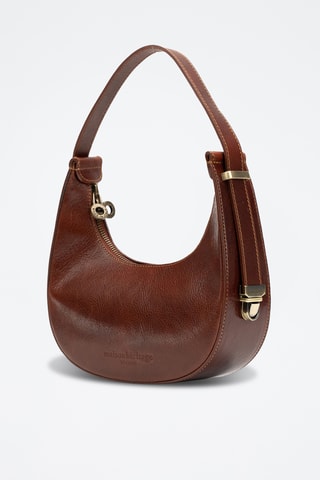 Sac à main en cuir Amanda - Marron