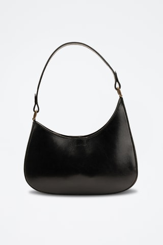 Sac porté épaule en cuir Emi - Noir