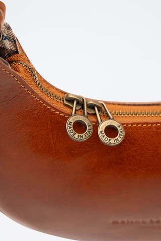 Sac porté épaule en cuir Jessie - Camel